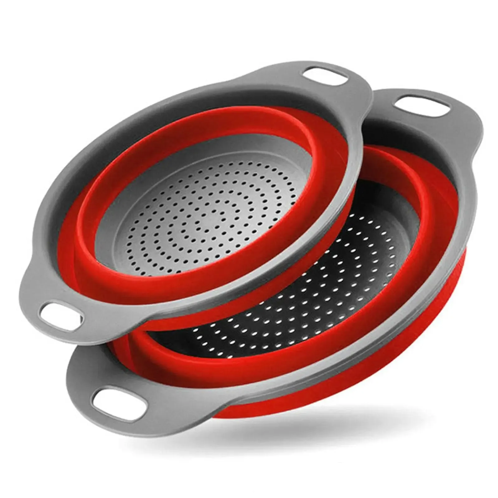 Collapsible Pasta Strainers Kitchen Colander for Draining Fruit Kitchen Silicone Filter Vegetables Baskets Sink Washing Bowl