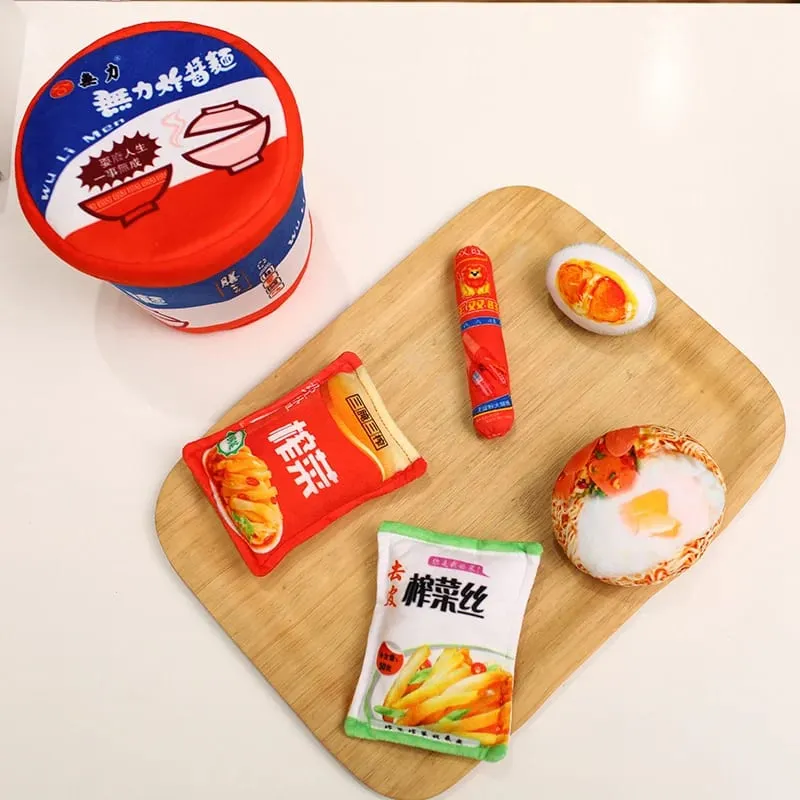 Simulation Lifelike Noodle Series Plush Toys Creative Stuffed Soft Instant Noodle Bucket Funny Pillow for Girls Gift Home Decor — image 4