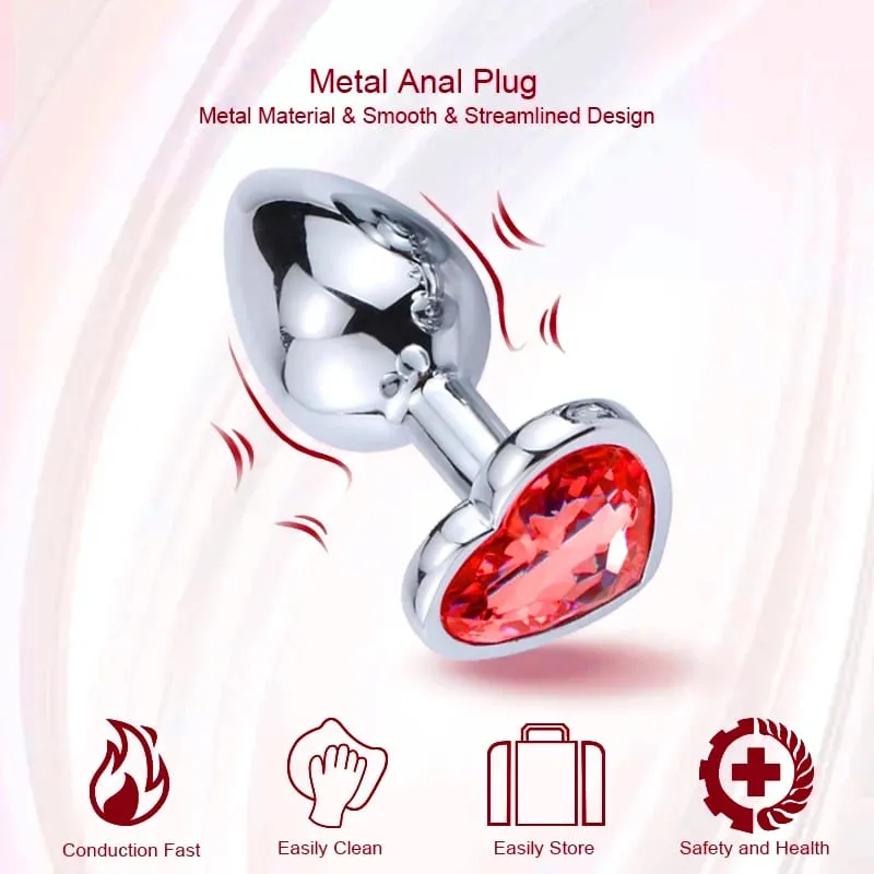 S/M/L Anal Plug Metal Sex Toys For Women Men Adult Crystal Erotic Bullet Butt Plug Stimulator Prostate Massager Adult Products