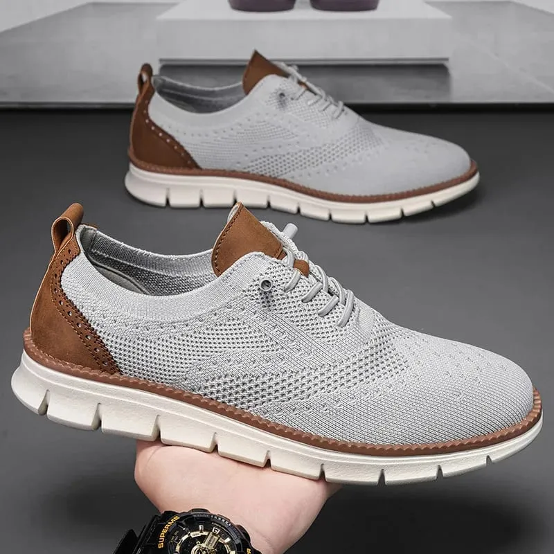 Stylish Oxfords Fashion Formal Business Urban Breathable Shoes for Male Non Slip Dress Sneakers for Man Men Casual Shoes Breeze