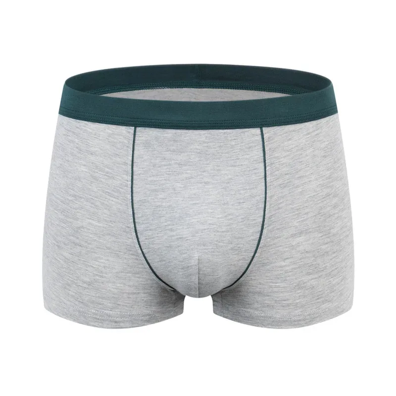 Large Size Seamless Underwear Men Solid Cotton Boxer Shorts Men's Panties Breathable Boxers Mens Pack Underpants Man