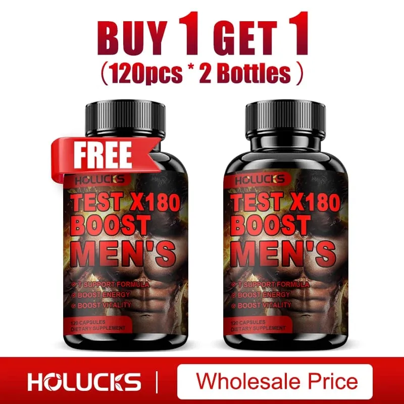 Test X180 Boost 9-in-1 T Support for Men with D-Aspartic Acid Fenugreek Tribulus Terrestris Boost Vitality & Performance