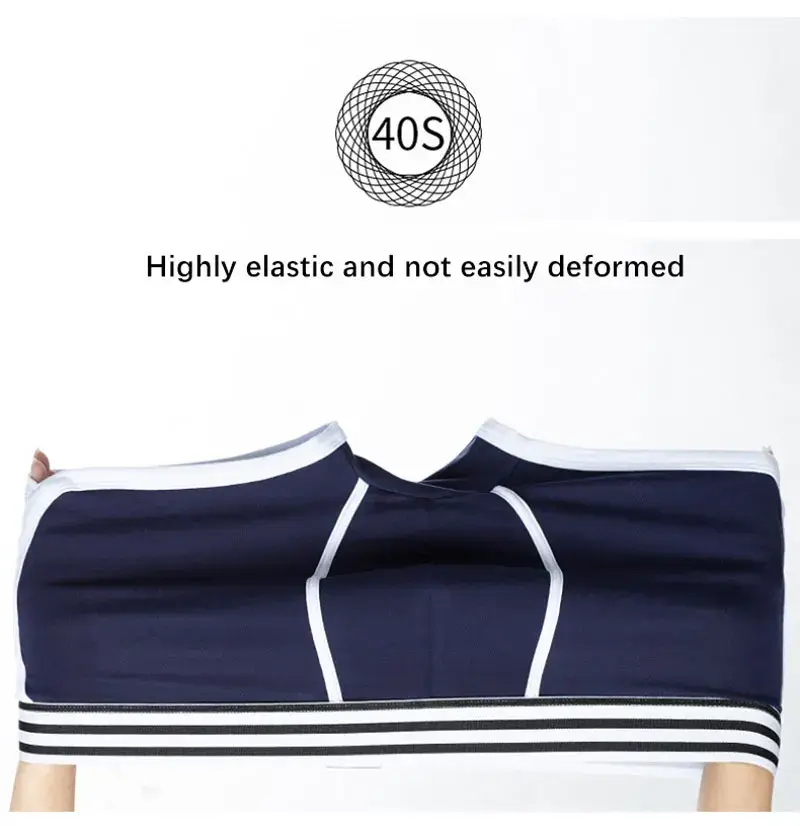 Men Soft Underpants Trunks Cotton High Quality Underwear U Convex Pouch Panties Cueca Mid Waist Breathable Boxer Shorts Homme