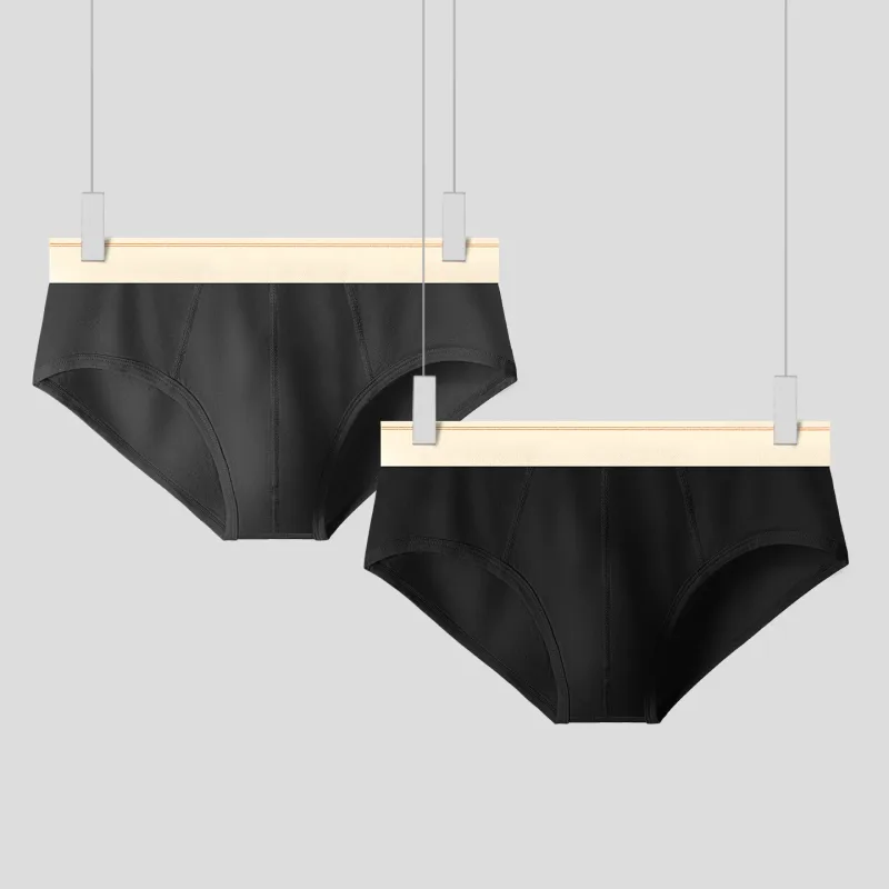 Men's pure cotton breathable and comfortable triangular underpants, mid-waist, skin-friendly and soft, teenagers' underpants — image 6
