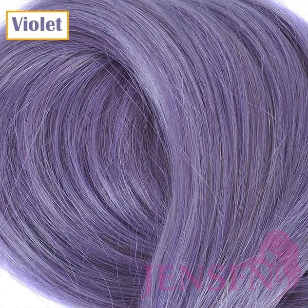 8D Natural Hair Extensions Human Hair 10pcs 0.5g/s Micro Ring 18Inch Micro Link Hair Loop Extension For Women variety of color
