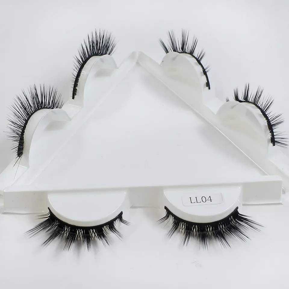 RED SIREN L Shape Cat Eye Lashes New Design Wispy Natural Mink Lashes Korean Makeup Eyelash