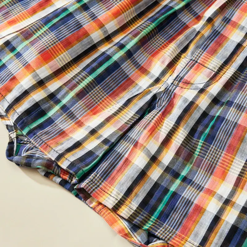 Random 4PCS Men's Fashion Arrow Shorts Home Shorts Men's Underwear Comfortable Breathable Plaid Underwear