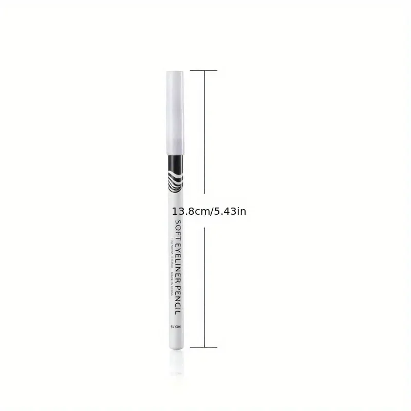 White Eyeliner Pencil Thick Slender Eyeliner Fast Drying Long Lasting Smudge Proof Eyeliner Pen Waterproof Women Makeup Cosmetic