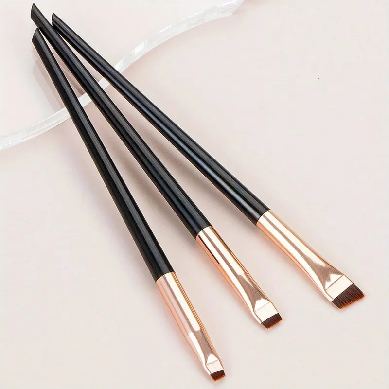 Flat Eyeliner Make up Brush Super Thin Angled Eyeliner Eyebrow Makeup Brushes Professional Exquisite Fine Eyebrow Makeup Tools — image 12