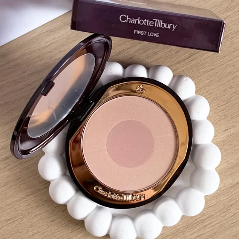 Charlotte Tilbury PILLOW TALK Series Soft Heart Double Color Powder Blusher Color Plate Hot Color Code First Love Sex on Fire