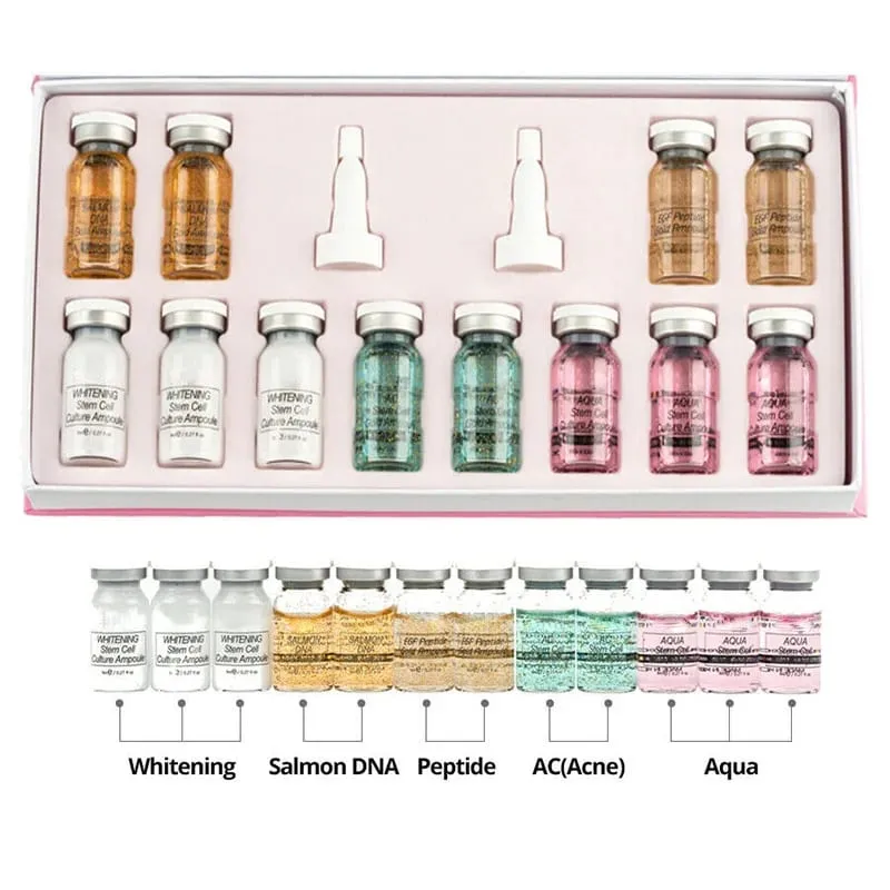 Korea 8ml BB Cream Glow Serum Starter Kit Facial Niacinamide/Hyaluronic Acid Foundation Moisturizing Skin Care Beauty
