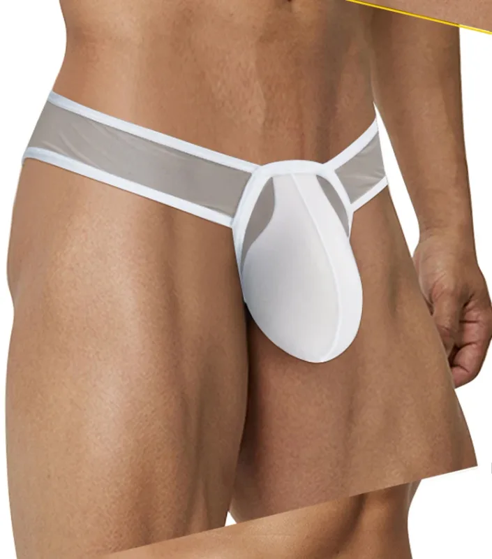 Men Bikini Briefs Man Underpantsr Slip Transparent Mesh Underwear Male Cuecas Men's Panties Ultra-thin Gays Sports Briefs