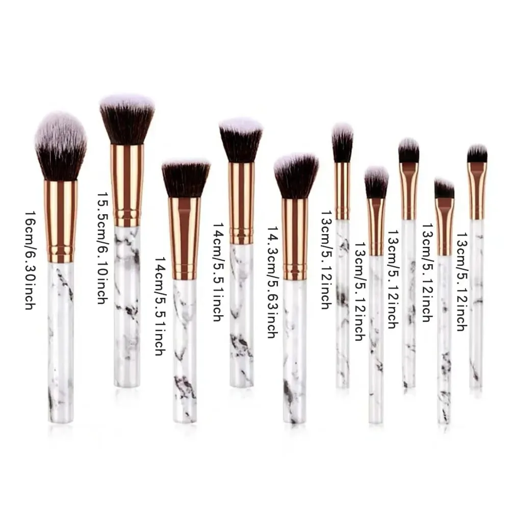 10pcs Set Makeup Brushes Tool Set Cosmetic Powder Eye Shadow Foundation Blush Blending Beauty Maquiagem Beauty Kit for Party — image 6
