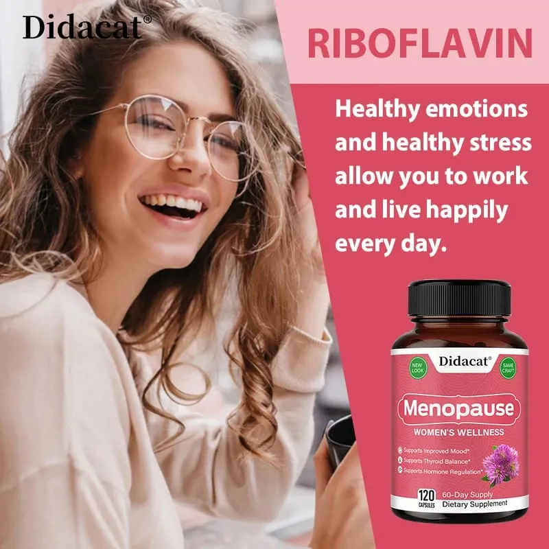 Menopause Relief Capsules Support Weight Management Improves Metabolism Mood Supplements Anti-Stress Fatigue and Anxiety