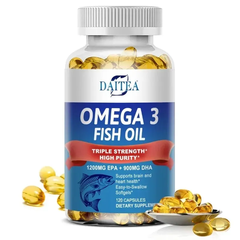 Omega 3 魚油 - 適用於神經系統、皮膚和頭髮健康 抗氧化劑 - 易於吞嚥