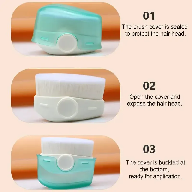 Sunscreen Applicator Suntan Lotion Applicator with Soft Bristles Foundation Makeup Brushes for Liquid Foundation Powder Cream