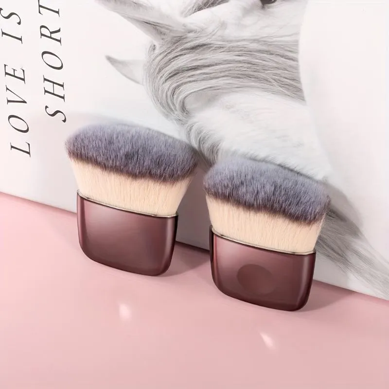 【1Pc Makeup Foundation Brush Blush Loose Powder Brush Kabuki Brush Multi-Function Cosmetics Make Up Brushes Beauty Supplies】 — image 4