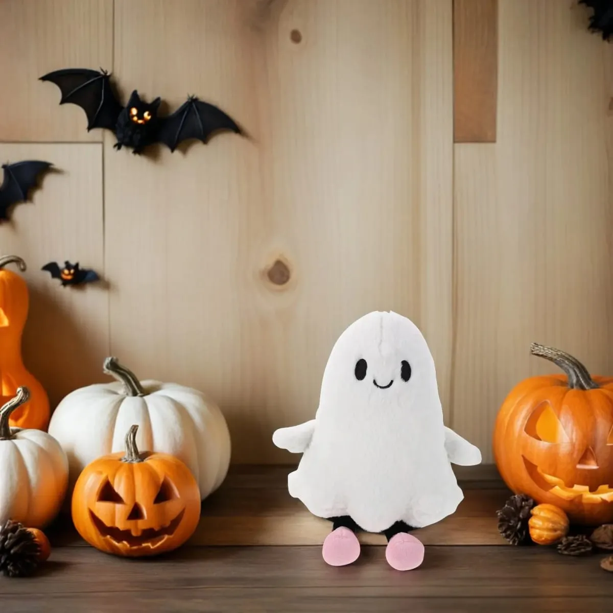 Halloween Ghost Cushion Soft White Stuffed Decorative Pillow Indoor Sofa Bed Halloween Party Favor Goodie Bag Fillers