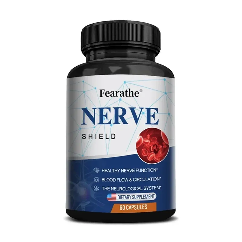 Nerve Support Supplements - Supports Healthy Nerve Function and Neurotransmitters Blood Flow Circulation