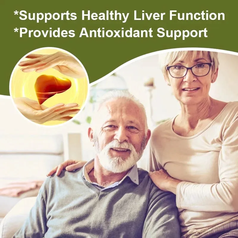 Natural Milk Thistle Supplement - Detoxifying and Cleansing for Men and Women Liver Health and Supports Liver Function