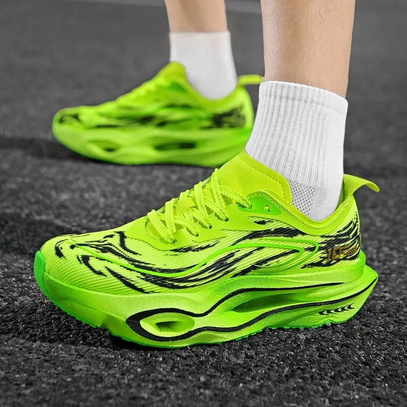Comfortable Marathon Men Running Shoes Carbon Board Speciality Sports Breathable Lightweight Women's Athletic Sneakers Autumn