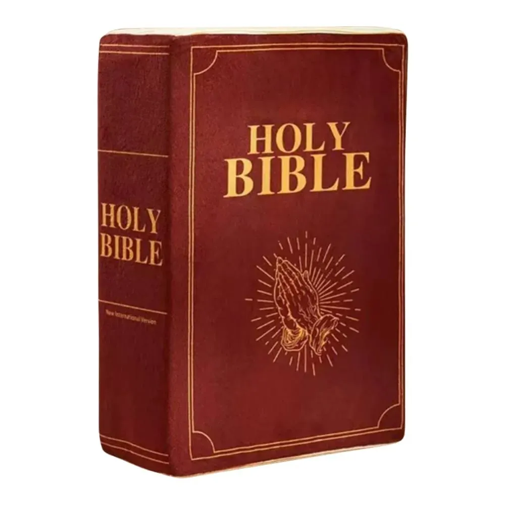 Living Room Realistic Looking Bible Pillow Plush Toy Sofa Cushion Bible Throw Pillow Cutest Home Decor Bible Cushion Bedroom