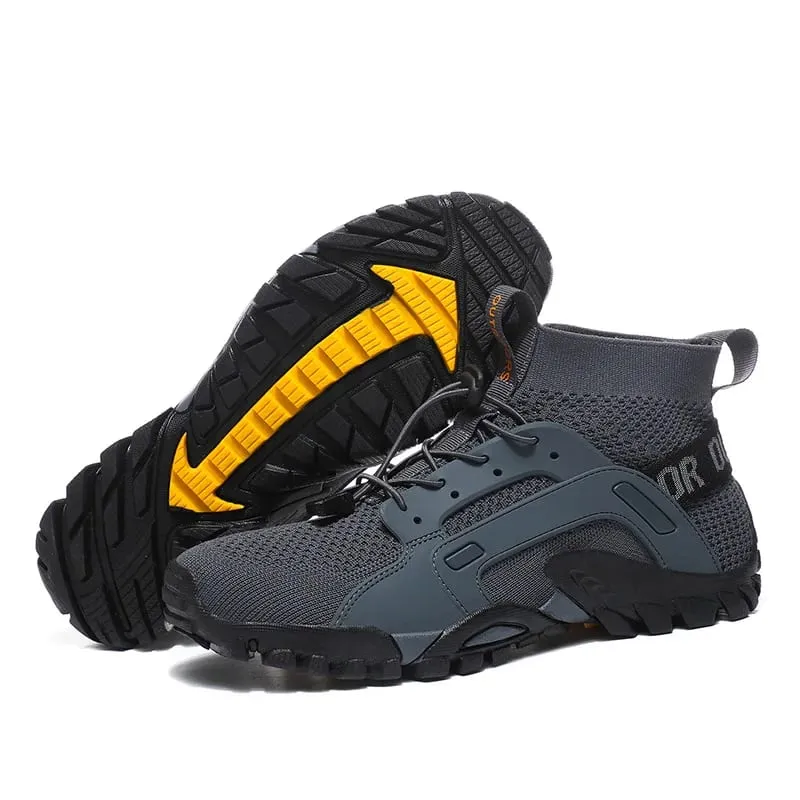 Unisex Hiking Wading Shoes Outdoor Climbing Cross-Country Fitness Shoes Anti-Slip Waterland Two-Purpose Fishing Trekking Shoes