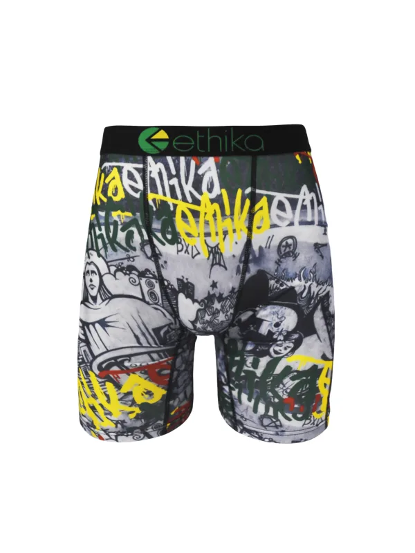 Celana Boxer Pria Lembut 1 Buah Pakaian Dalam Sehari-hari Nyaman Bernapas Peregangan Fit Poliester S-XXXL Ringan