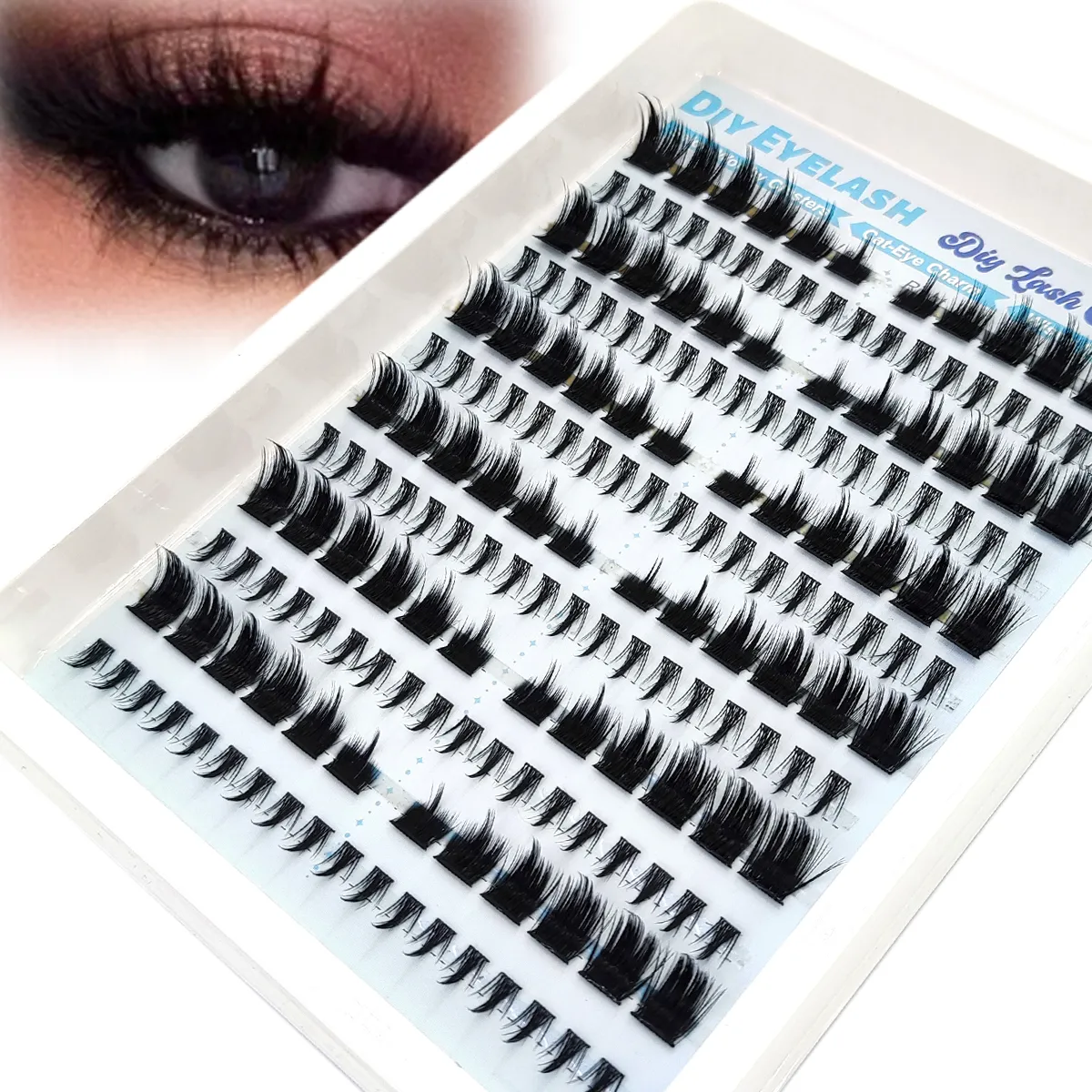 New Dramatic Lash Cluster Lash Extension Bottom Lash Artificial Mink Strip Single Lash Cat Eye Lash Extension DIY Fairy