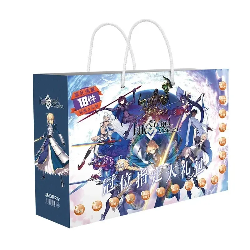Anime Lucky Gift Bag Bungou Stray Dogs Haikyuu Collection Toy Include Postcard Poster Bookmark Lomo Cards Genshin Impact Figure