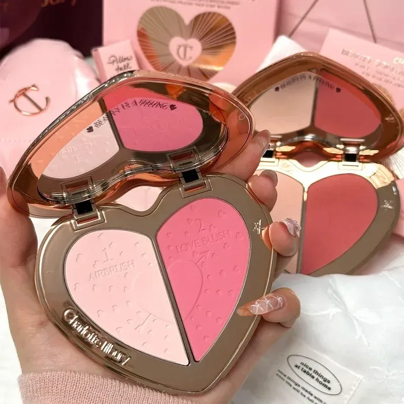 Luxury CT Multicolored Water Light Lip Gloss Lasting Hydrating Lip Balm Heart-shaped Tip Lip Brush&Jelly Lip Gloss Makeup Gift