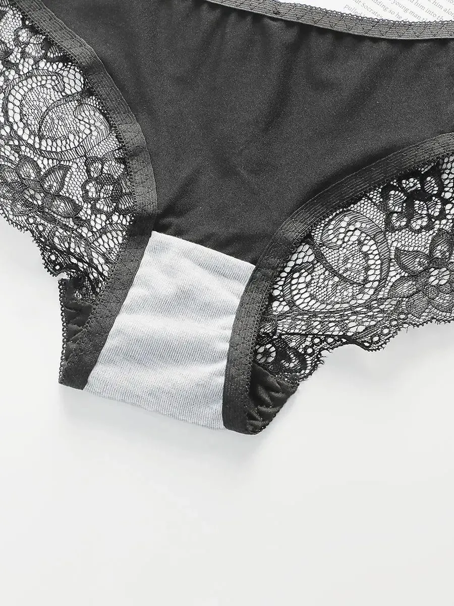 Women's Front Button Back Cross Strap Bra Set Gathering Push Ups Solid Color Lace Sexy Daily Comfort Casual Underwear Set A2159