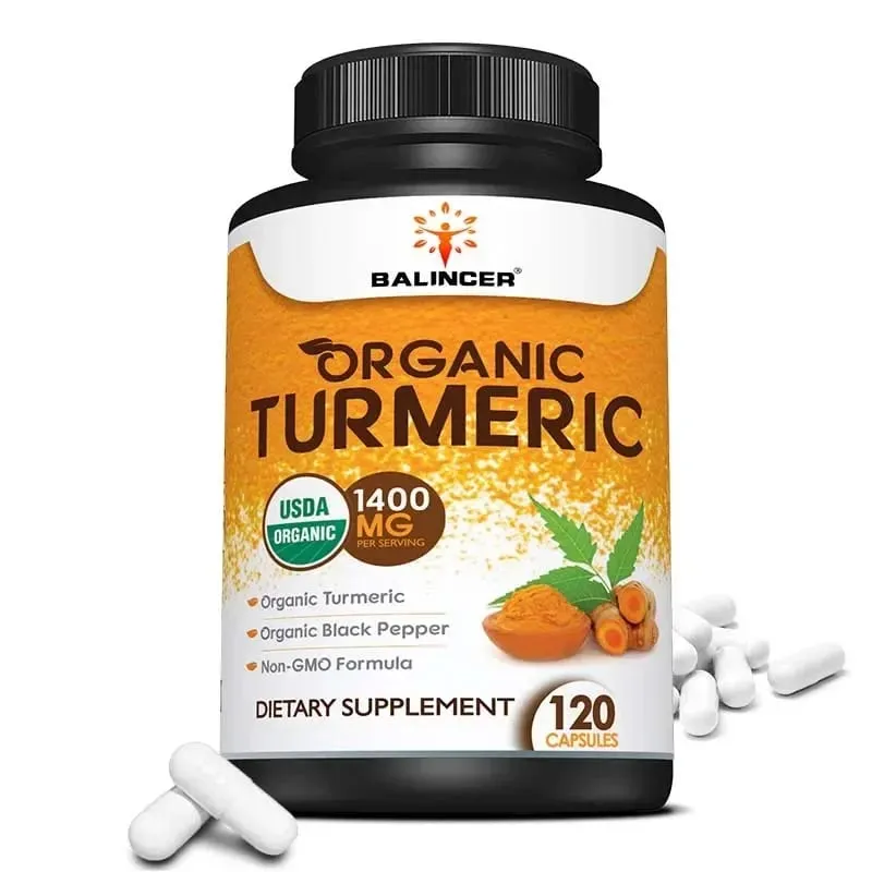 Organic Turmeric with Black Pepper Extract Supports Joint Health Antioxidant Benefits and Promotes Nutrient Absorption