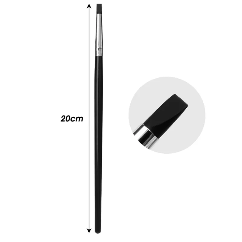 Eyebrow Eyeliner Brush Professional Multi-purpose Silicone Flat Blade Eyeliner Brush Precise Detail Brow Contour Makeup Brushes