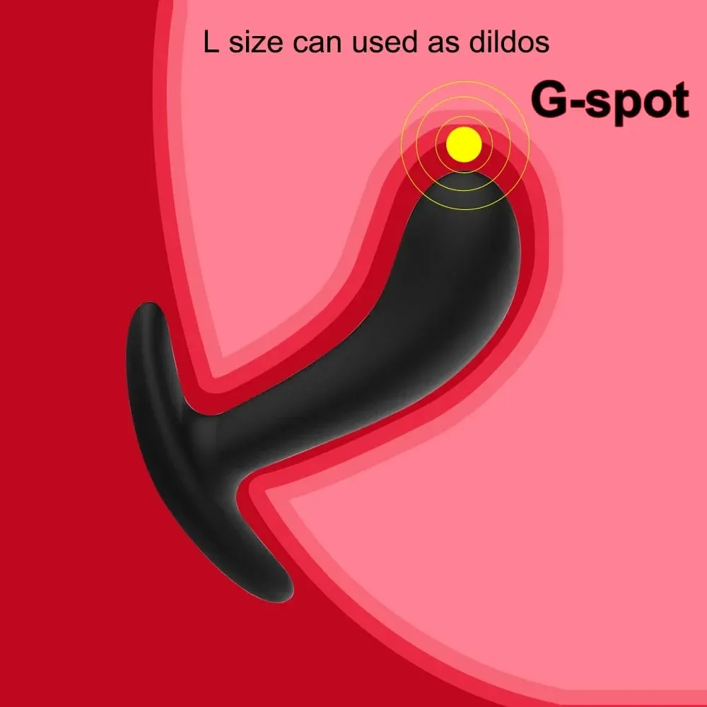 4pcs Beginner Silicone Butt Plug Anal Plug for Men Prostate Massager for Gay Mini Anal Bullet Vibrator Sex Toy for Men Women
