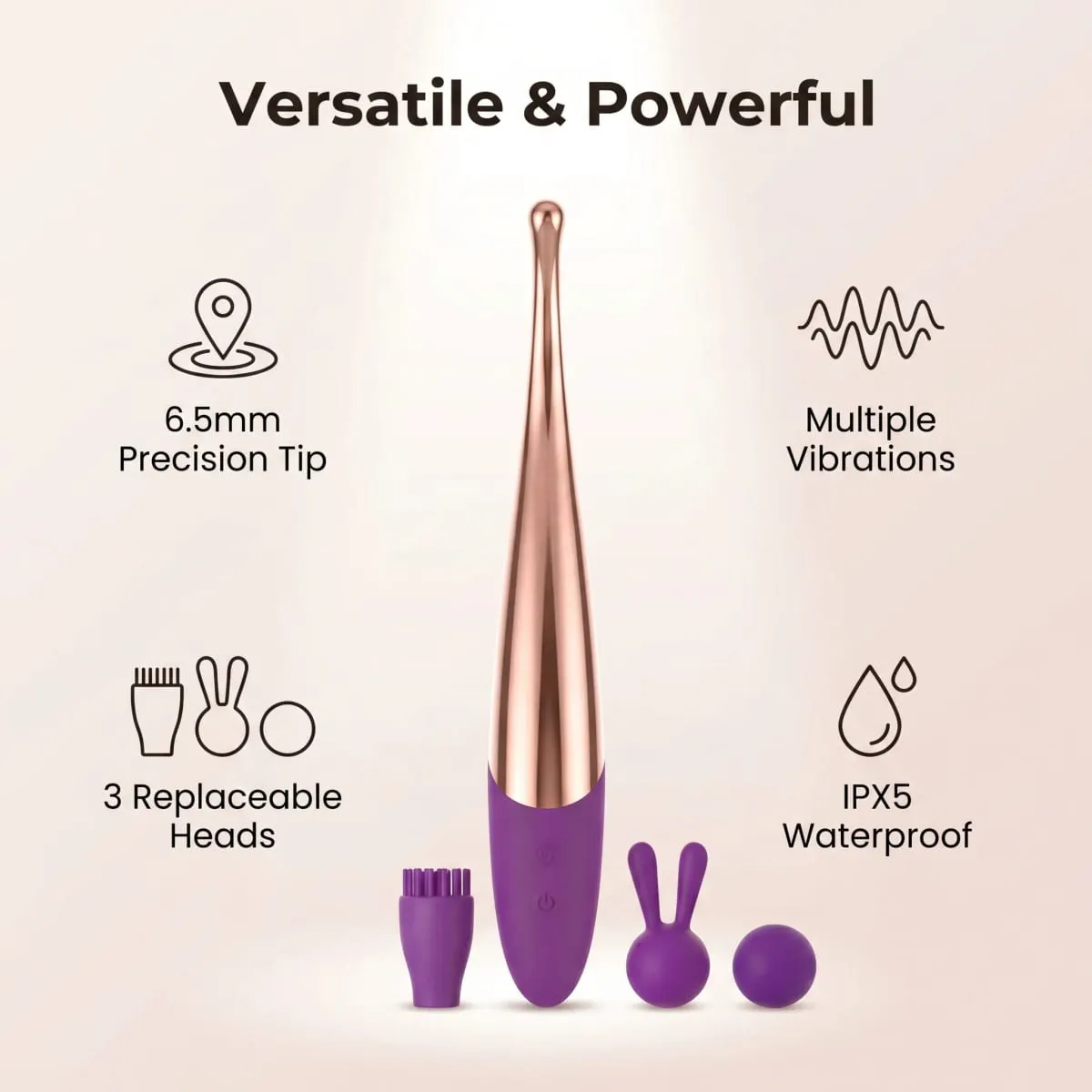 Powerful G Spot Finger Vibrator for Women Nipple Clitoris Stimulator Fast Orgasm Nipple Massager Adults Sex Toys for Beginners — image 3