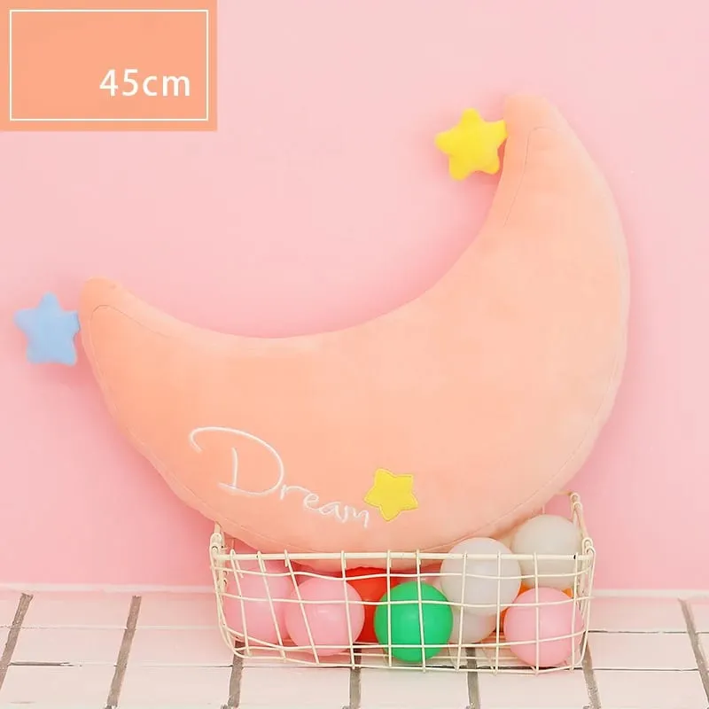 Rainbow Wish Star Moon Plush Pillow Colorful Crown Cloud Soft Toy Pillow Cushion Sofa Home Decoration Throw Pillows