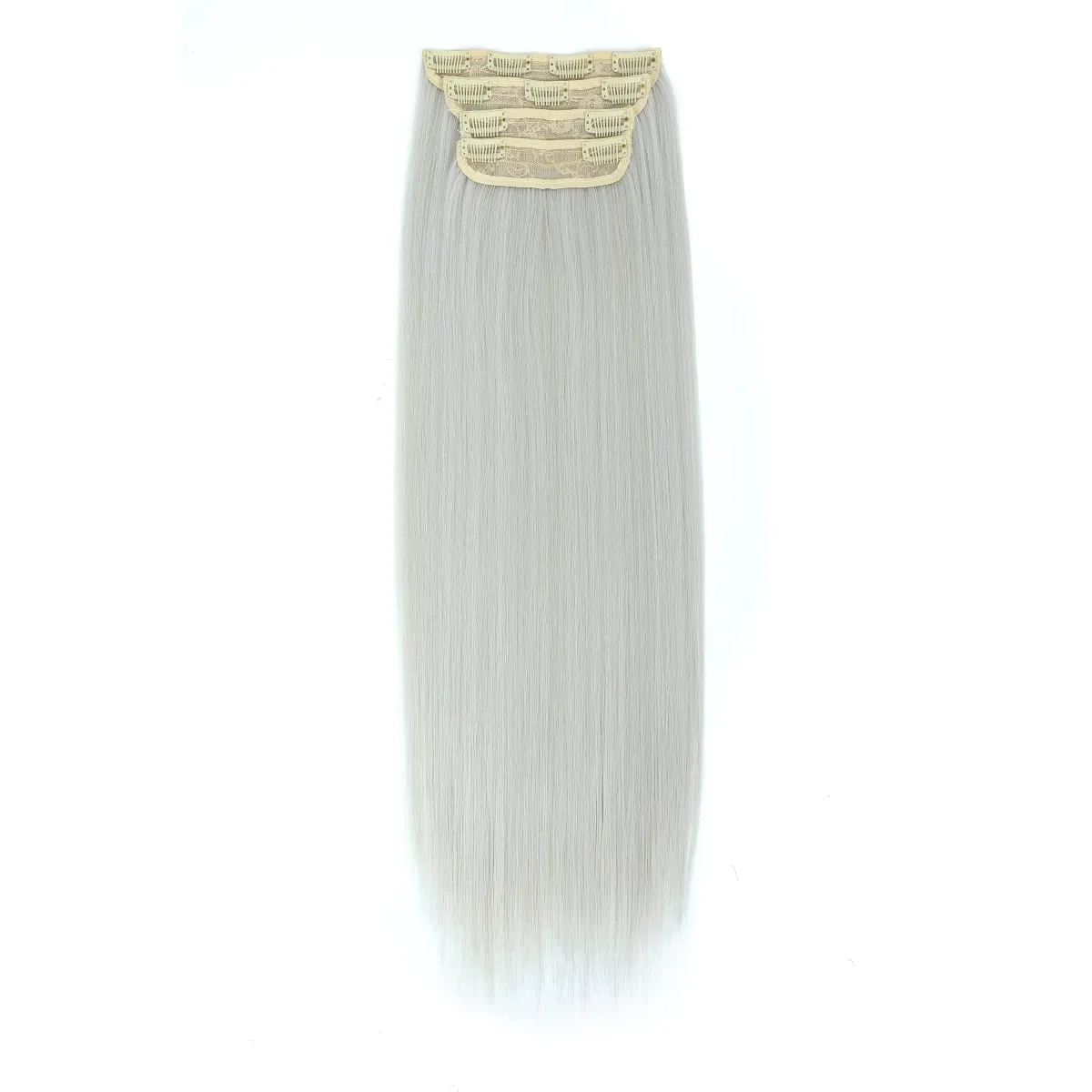 Magicae 24Inch 200G Straight Clip in Hair Extensions Blond 27/613 Ombre Brown 4Pcs/Pack Natural Bio Human-Like High Temperature