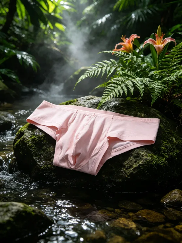 Basic Versatile Mens Briefs Vertical Textured Solid Elastic Hip Wrap Low Rise Breathable Commute Casual Mens Underwear
