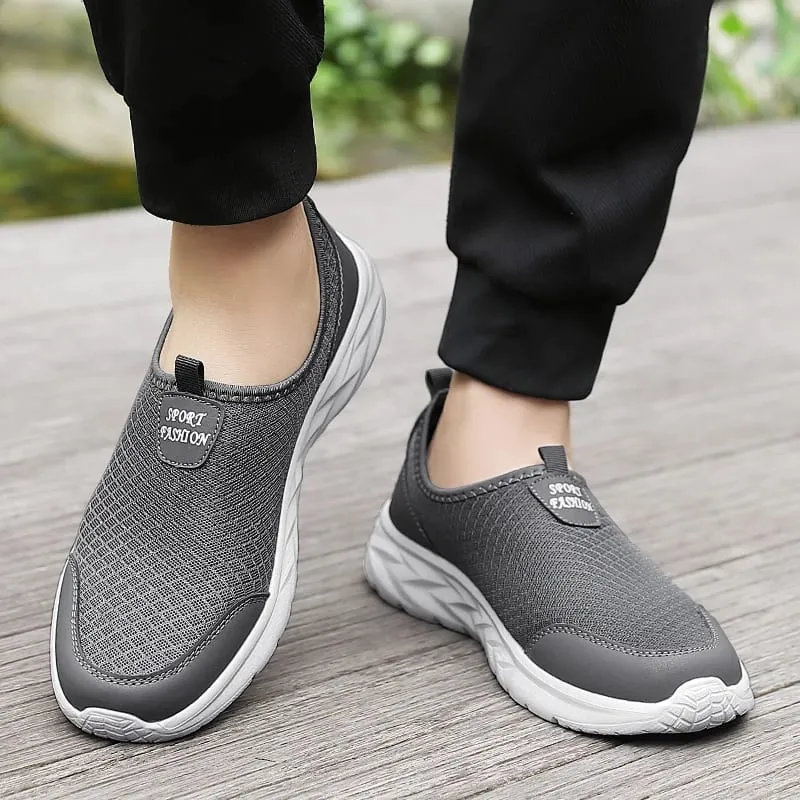 2023 zapatos informales ligeros para hombre, zapatillas informales transpirables antideslizantes para hombre, zapatos planos para caminar al aire libre, talla 40-47