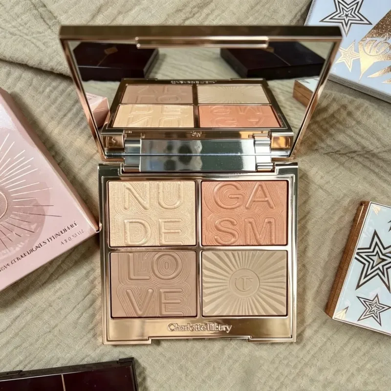 Charlotte Tilbury Matte Setting Pressed Powder 4 Colors Liquid Foundation Hollywood flawless filter CT Makeup Bag Gift Cosmetics
