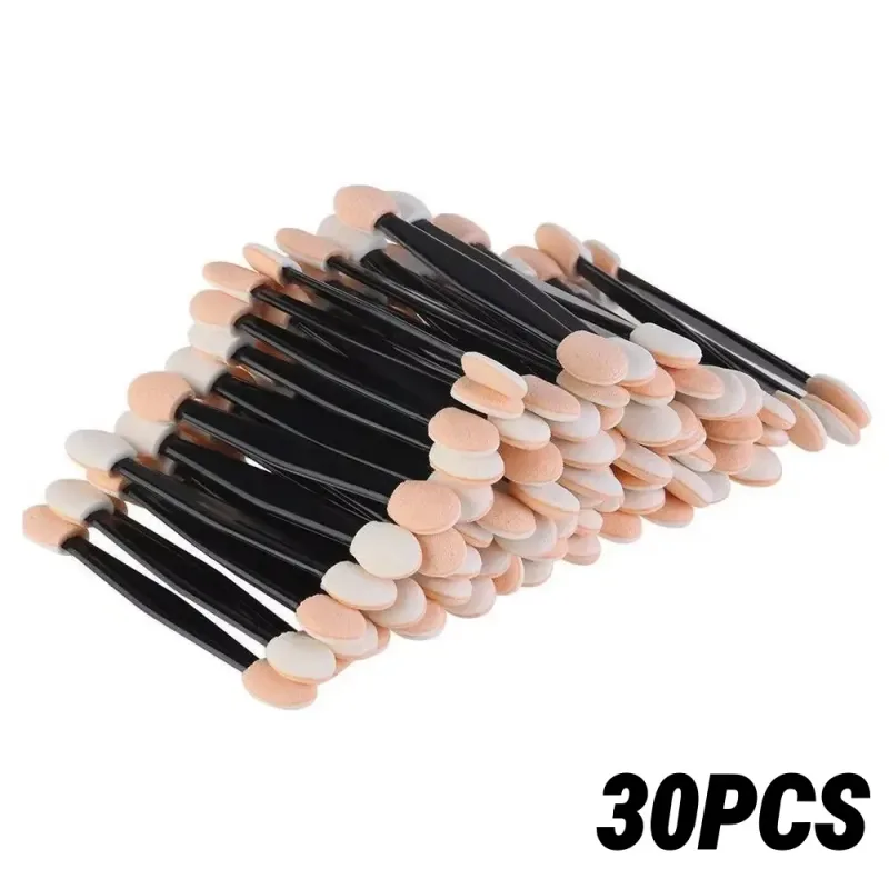 10/30/50pcs Eye Shadow Brushes Make Up Beauty Makeup Tool Reusable Dual Sided Sponge Stick Portable Applicator Accessories