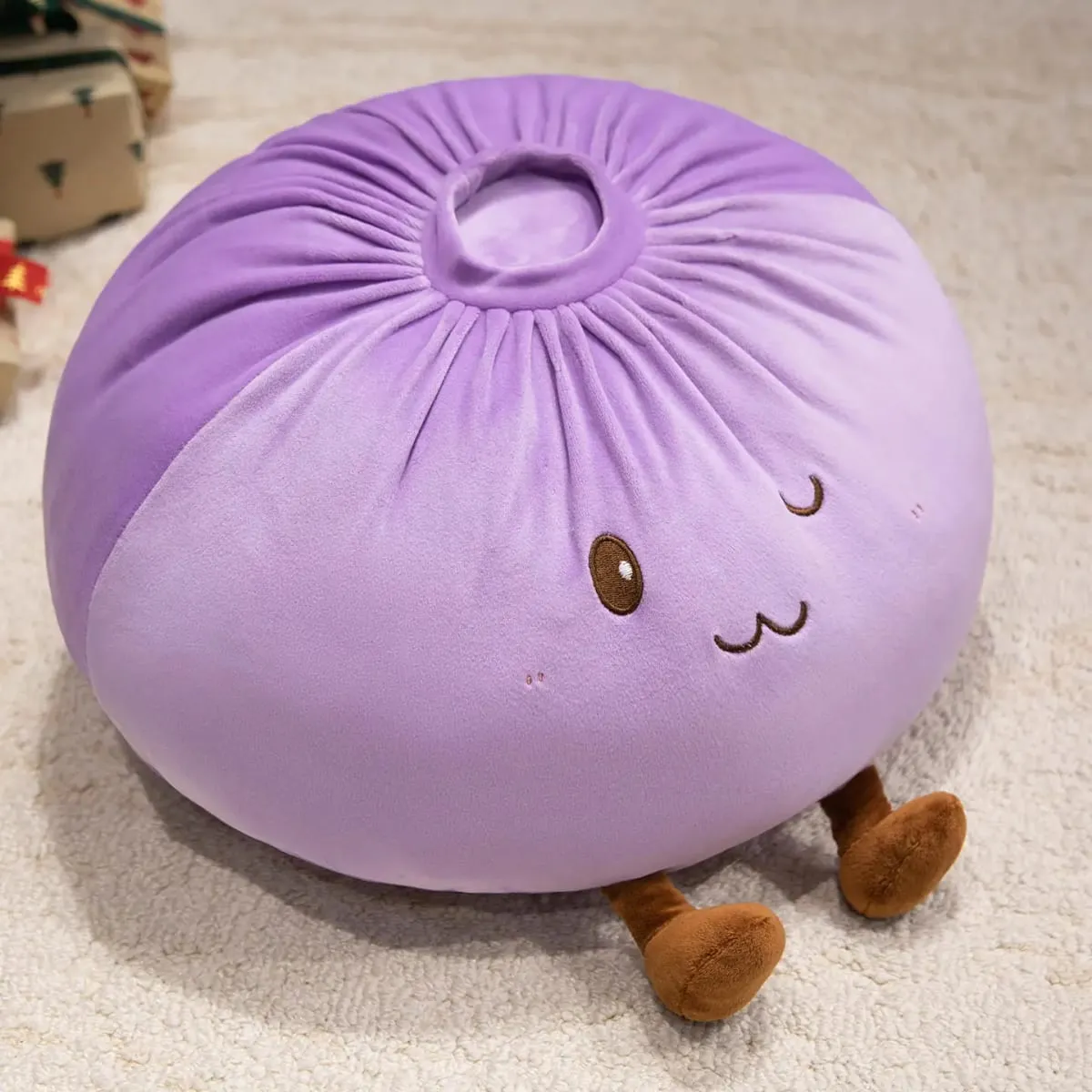 40cm Dumpling Plush Toy Soft Stuffed Hug Pillow Doll Home Decoration Stress Relief Toy Fans Gift