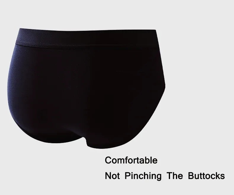 6Pcs Men's Cotton Panties Soft Men Triangular Pants Comfort Shorts Solid Colour High Elastic Underwear Breathable Fashions