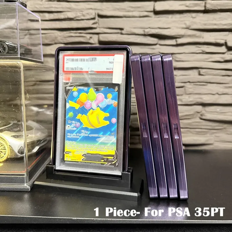 Multicolor Gradient Color Aluminum Alloy Trading Card Protect Holder Metal Case For 35PT PSA CGC Graded Card