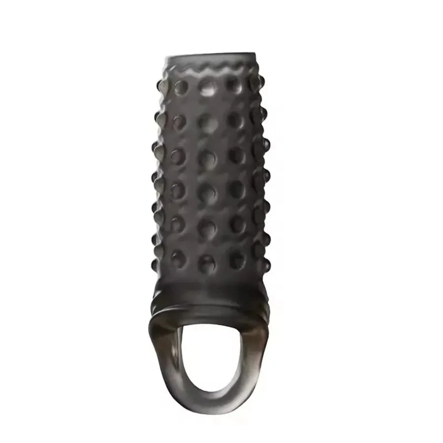 Adult Games Silicone Penis Sleeve Penis Enlargement Sleeve Dick Extender Penis Enlarger Sex Toys For Men Delay Reusable