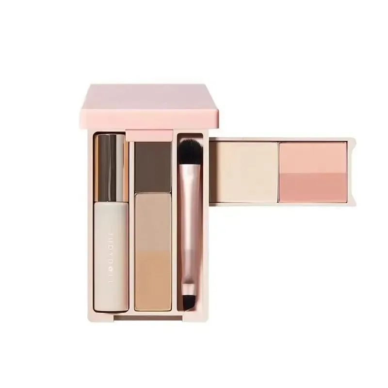 Judydoll Travel Comprehensive Plate Mini Grooming Blush Plate Makeup Integrovaný praktický talíř na dlaň — image 5
