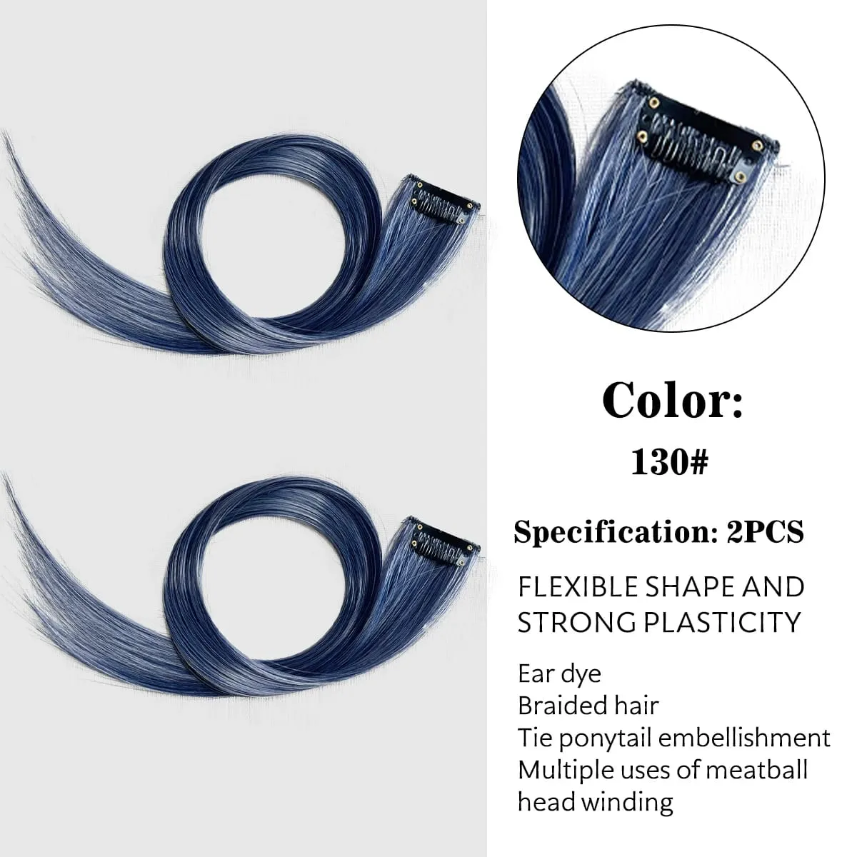สีสังเคราะห์คลิปในส่วนขยายของผมตรงไฮไลท์ผมริ้วสายรุ้งแขวนผมชิ้นวิกผมสำหรับผู้หญิงพรรค