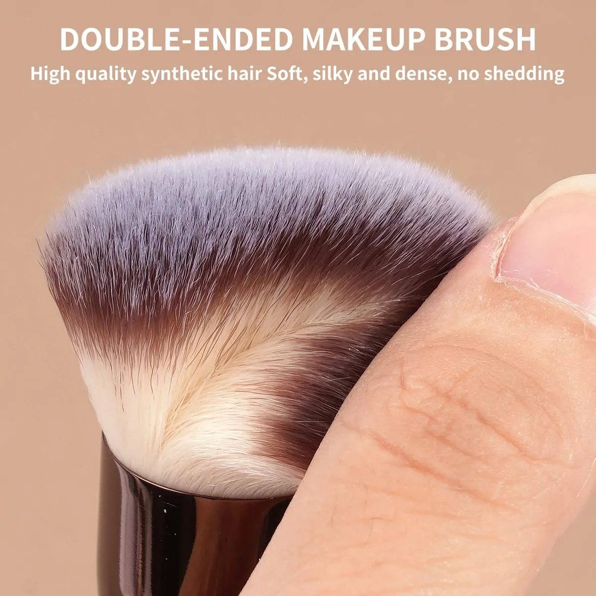 1pcs Double-Ended Foundation Makeup Brushes for Liquid Cream Powder Concealer Soft Fluffy Bristle Cosmetic Beauty Tools
