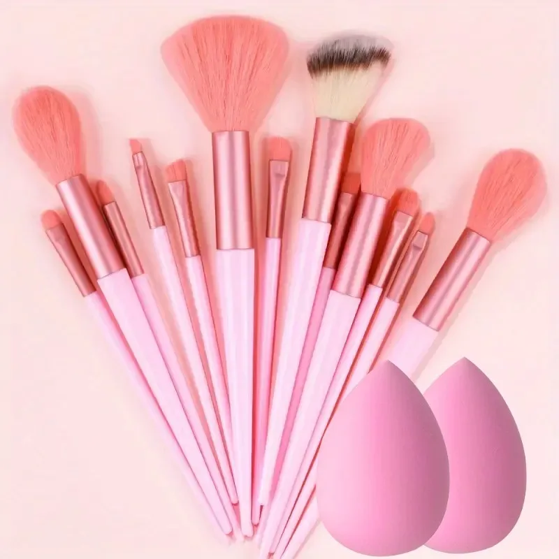 13Pcs Soft Fluffy Makeup Brushes Set for Cosmetics Foundation Blush Powder Eyeshadow Kabuki Blending with Makeup Sponge Egg — image 9